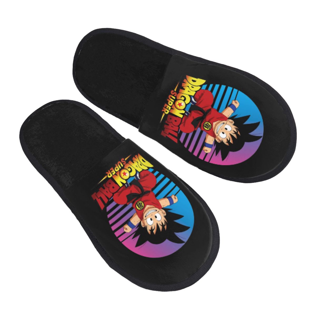 Insole Memory Foam - รองเท้าแตะในห้องนอน D-Dragon-Ball-L DragonBallz DBZ พร้อมพื้นรองเท้าเมมโมรี่โฟม ของขวัญสำหรับทุกเพศ