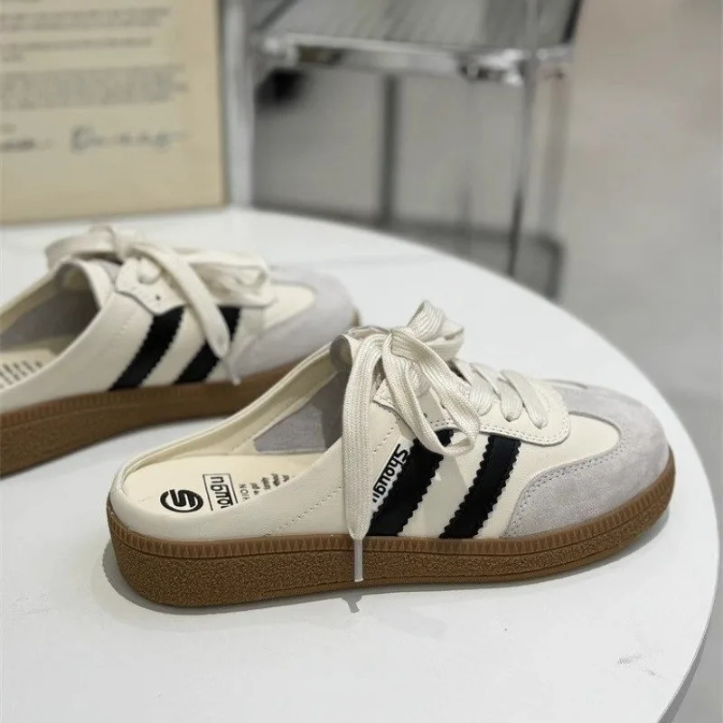 ผู้หญิง Mules รองเท้ารอบ Toe แ - Sneaker Care Set บทวิจารณ์และราคา