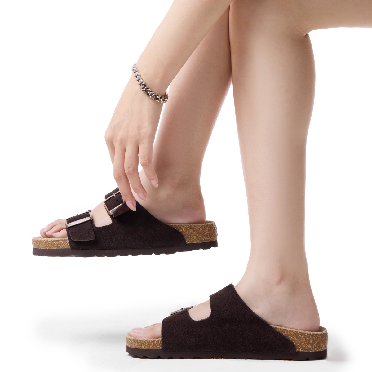 รองเท้าแตะผู้หญิง, หนังวัวแท้, - Insole Memory Foam บทวิจารณ์และราคา